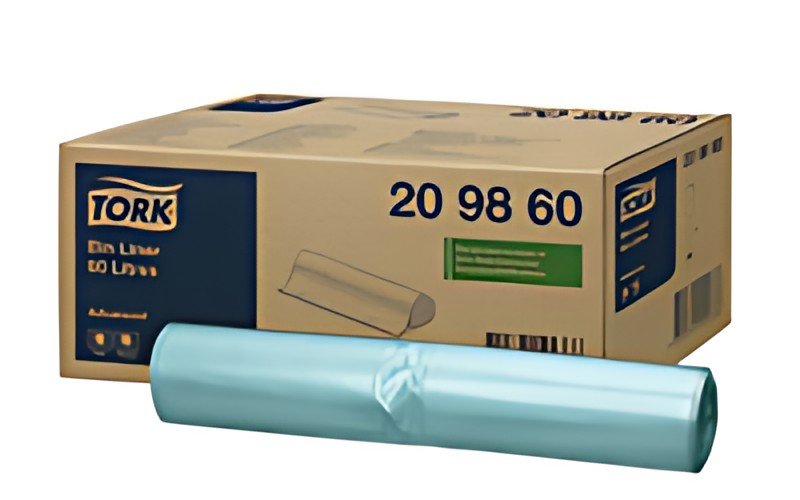 TORK Sac poubelle, vert, 60 litres