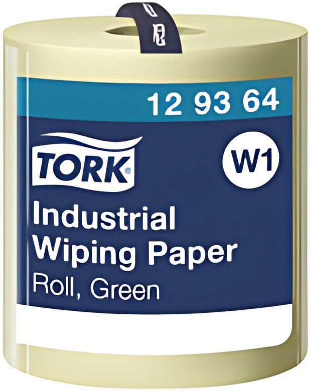 TORK Rouleau de papier nettoyant industriels, 340 m, vert