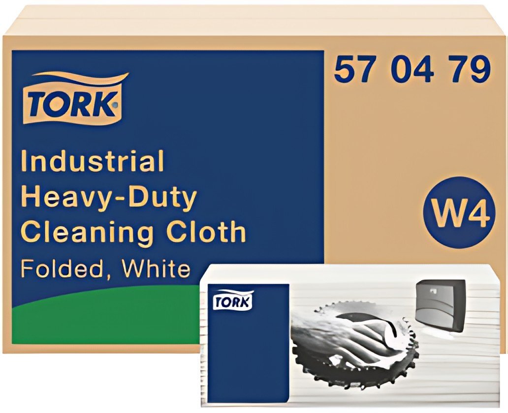 TORK Chiffon de nettoyage industriel, 1 couche, blanc