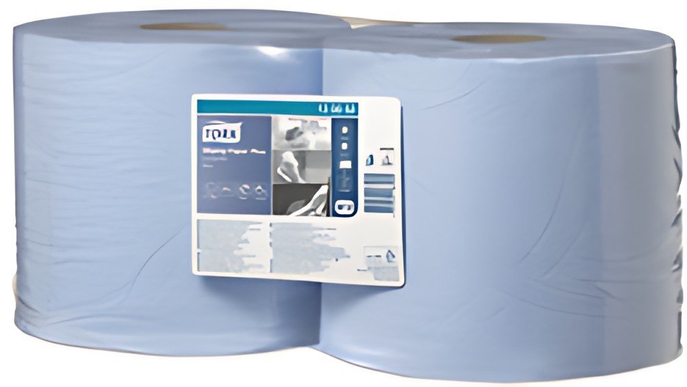 TORK Rouleau nettoyant multi-usage, 2 couches, 255 m, bleu