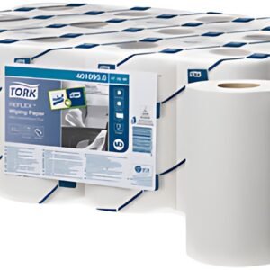TORK Reflex Rouleau nettoyant multi-usage, 120,1 m, blanc