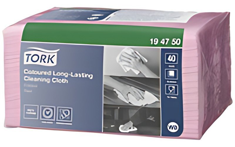 TORK Chiffon de nettoyage tout usage, 385 x 300 mm, rouge
