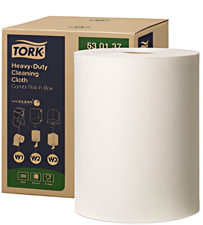 TORK Rouleau nettoyant multi-usage, 1 couche, 106,4 m, blanc