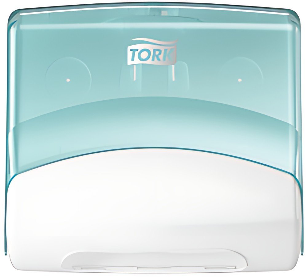 TORK Distributeur de chiffons de nettoyage, turquoise/blanc
