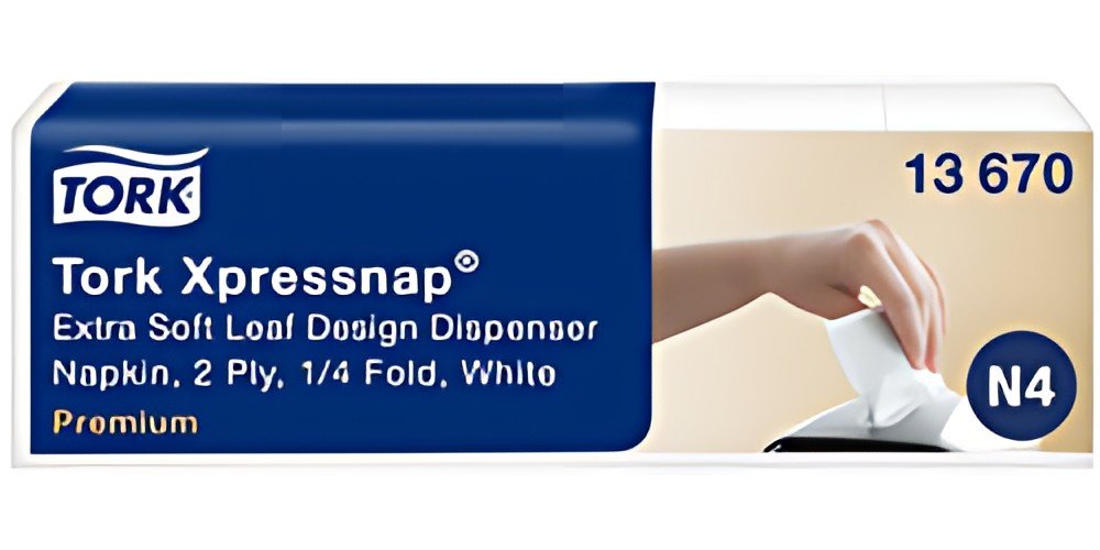 TORK Xpressnap Serviette, 213 x 330 mm, blanc