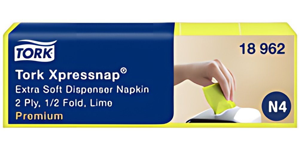 TORK Xpressnap Serviette, 213 x 165 mm, citron vert