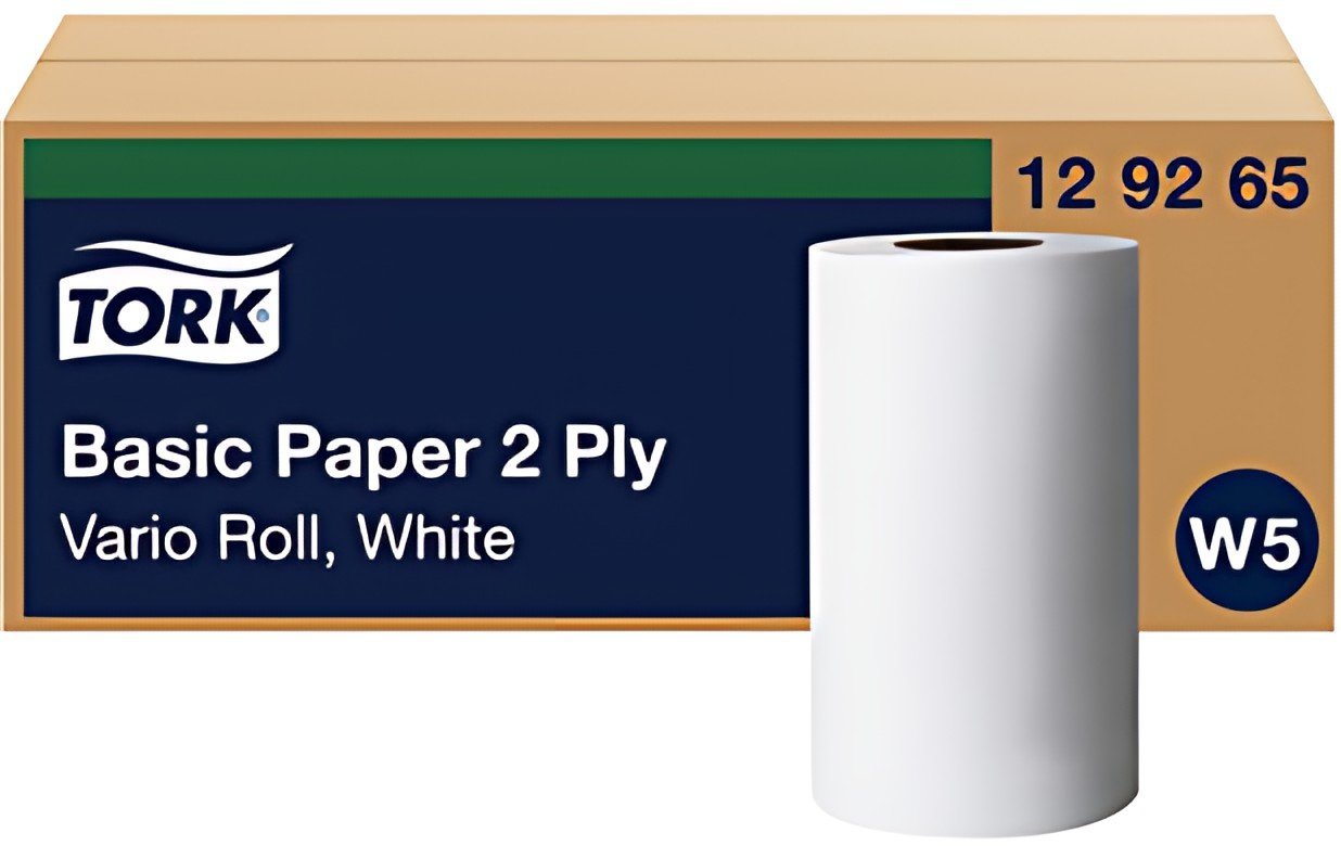 TORK Rouleau nettoyant multi-usage, 2 couches, 55 m, blanc