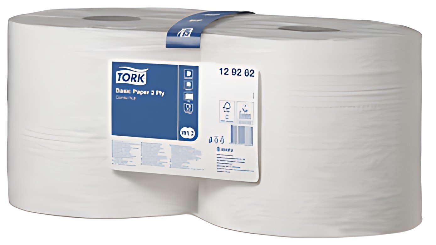 TORK Rouleau nettoyant multi-usage, 2 couches, 340 m, blanc