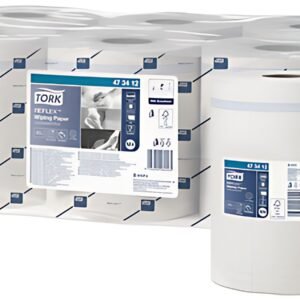 TORK Reflex Rouleau nettoyant multi-usage, 113,9 m, blanc