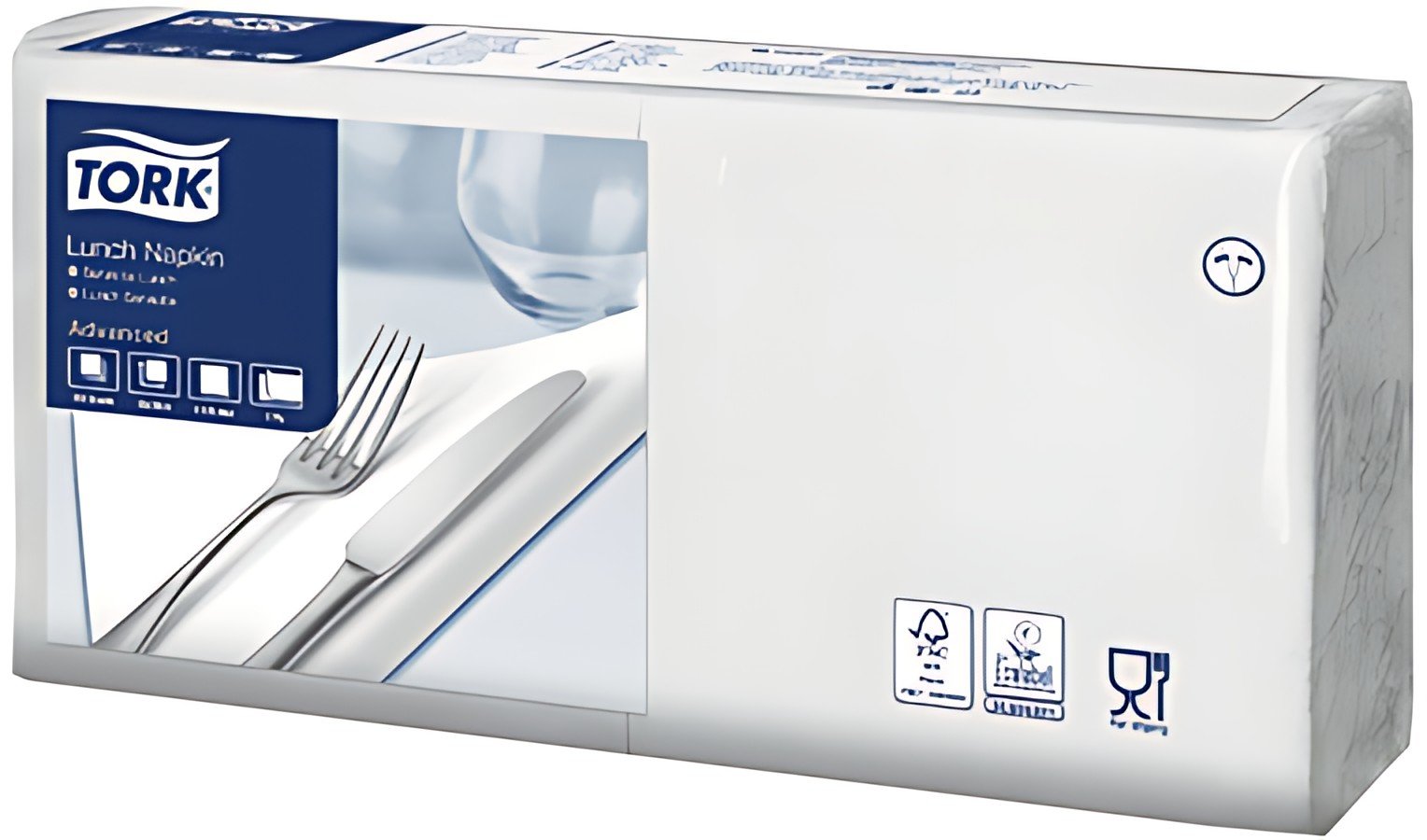 TORK Serviette Lunch, 328 x 325 mm, 2 couches, blanc