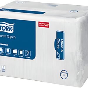 TORK Serviette Lunch, 325 x 325 mm, 1 couche, blanc