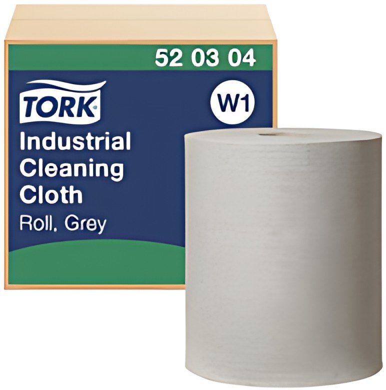 TORK Rouleau de papier nettoyant industriel, 361 m, gris
