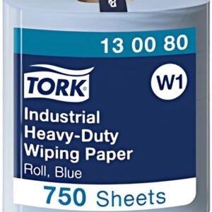 TORK Rouleau de papier nettoyant industriel, 255 m, bleu