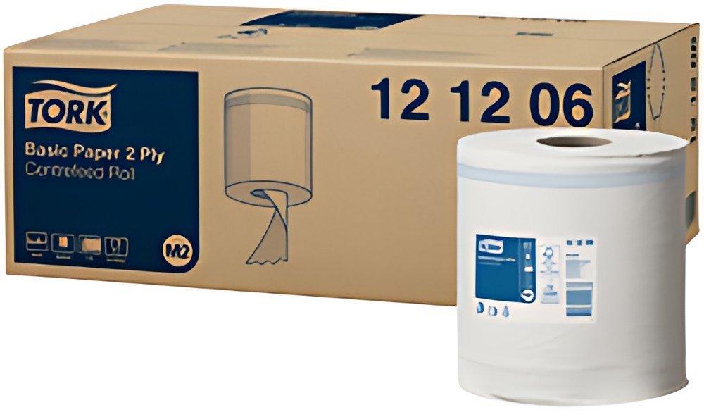 TORK Rouleau nettoyant multi-usage, 2 couches, 160 m, blanc