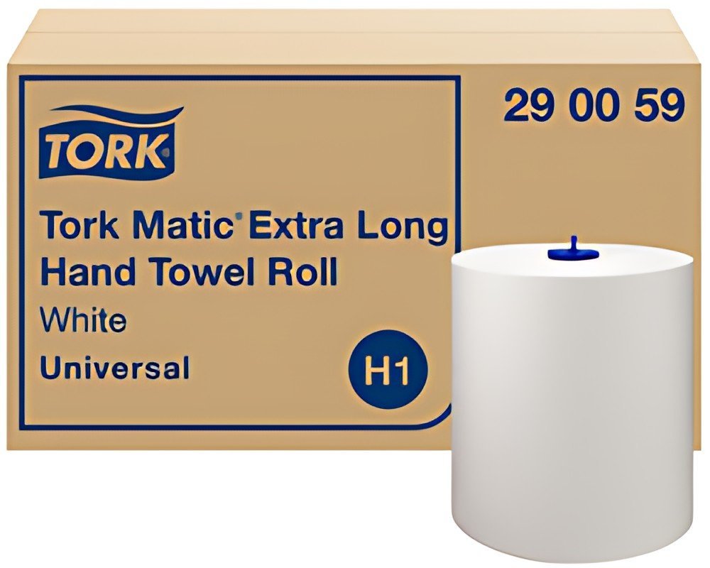 TORK Matic Rouleau d'essuie-mains, 1 couche, 280 m, blanc