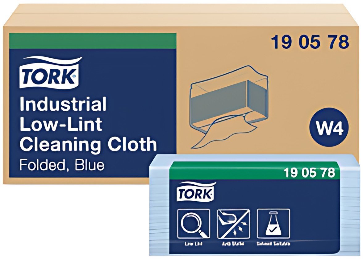 TORK Chiffon de nettoyage industriel, 390 x 324 mm, bleu