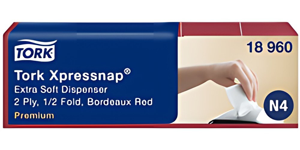 TORK Xpressnap Serviette, 213 x 165 mm, bordeaux