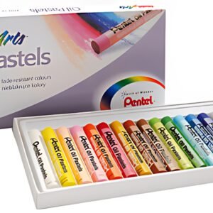 PentelArts Pastels à l'huile PHN4, étui en plastique de 16