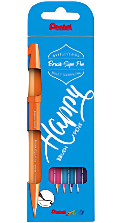 PentelArts Stylo feutre Brush Sign Pen, étui de 4, Colour
