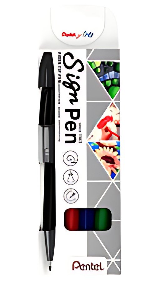 PentelArts Stylo feutre Sign Pen S520, étui de 4