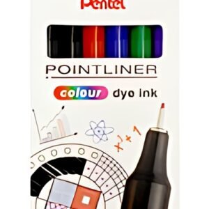 PentelArts Feutre POINTLINER colour dye ink, étui de 6