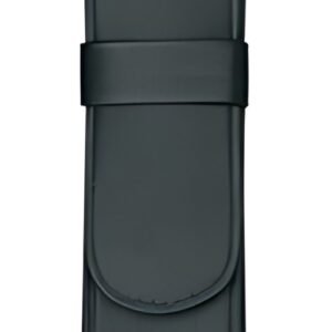 Alassio Etui pour stylo, pour 2 stylos, noir, cuir véritable