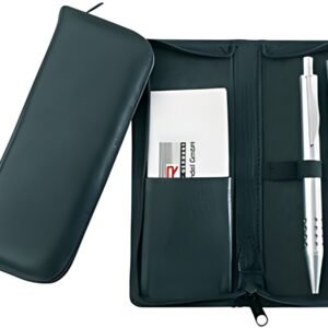 Alassio Etui pour stylos, pour 3 stylos, noir, en cuir