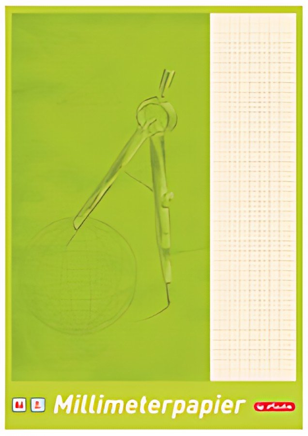 herlitz Bloc de papier millimétré A3, 80 g/m2, 20 feuilles