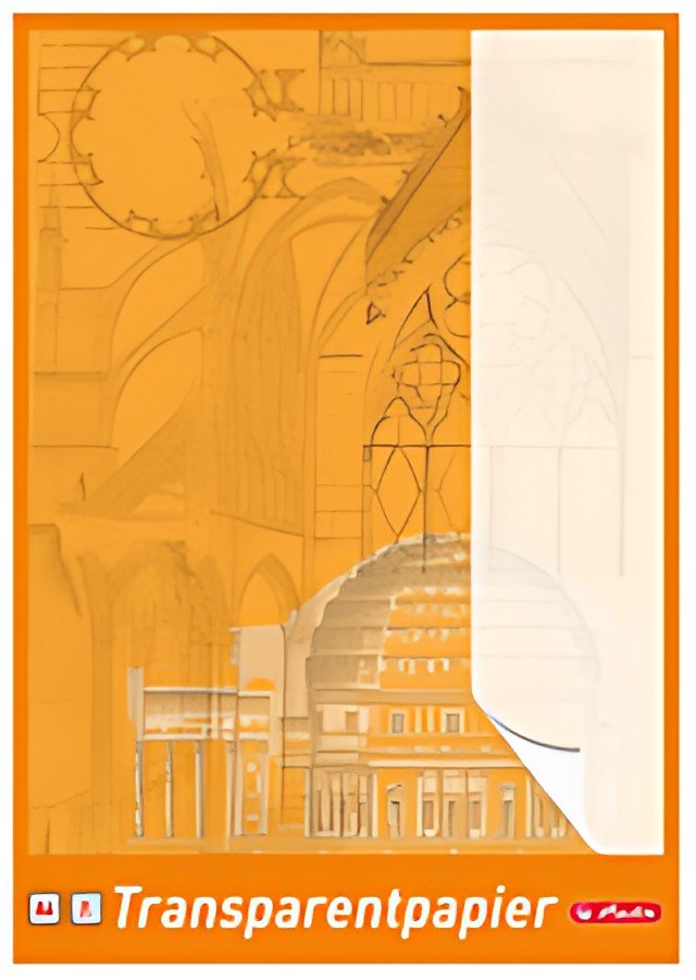 herlitz Bloc de papier transparent A4, 65 g/m2