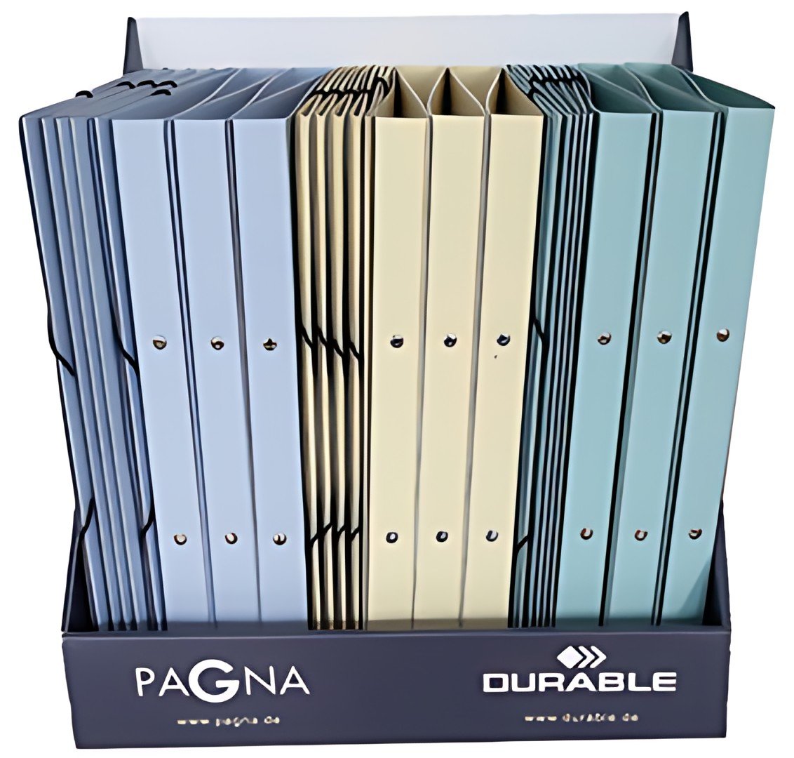 PAGNA Classeur à anneaux + chemises à élastiques