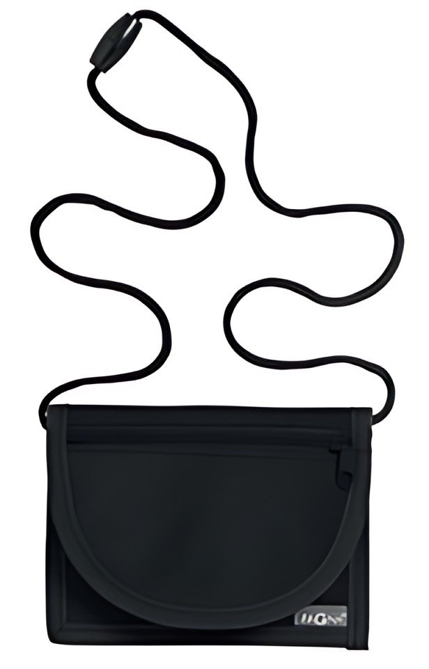 PAGNA Pochette tour de cou, nylon, noir