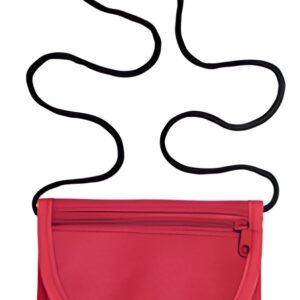 PAGNA Pochette tour de cou, nylon, rouge