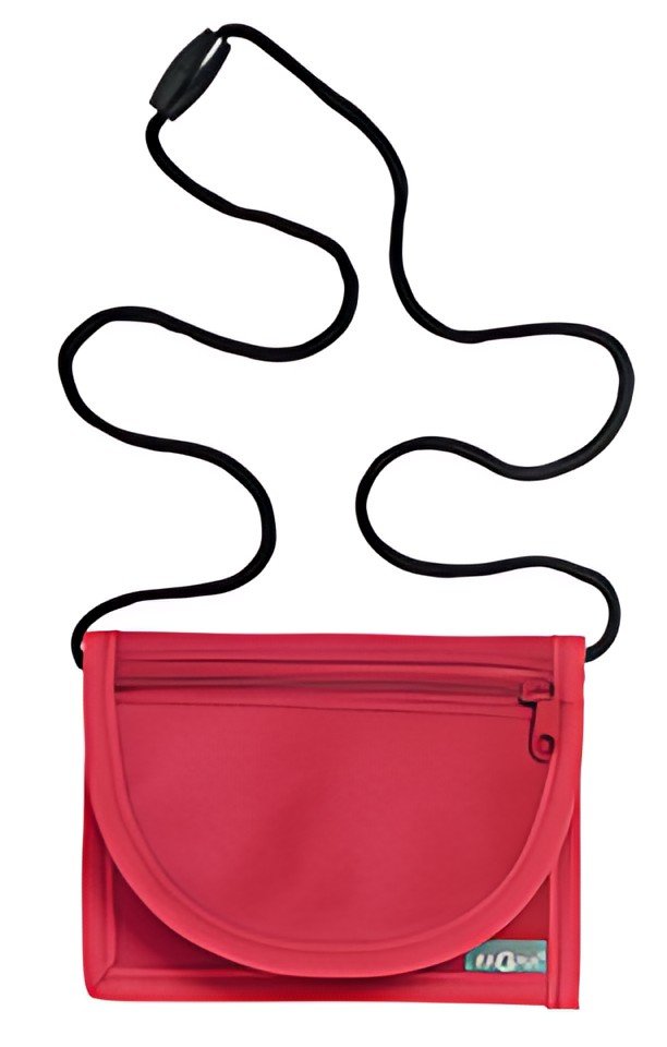 PAGNA Pochette tour de cou, nylon, rouge