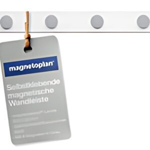 magnetoplan kit de barrettes magnétiques, 500 x 50 mm, blanc