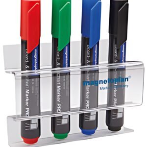 magnetoplan Porte-marqueur acrylique, pr 4 marqueurs tableau