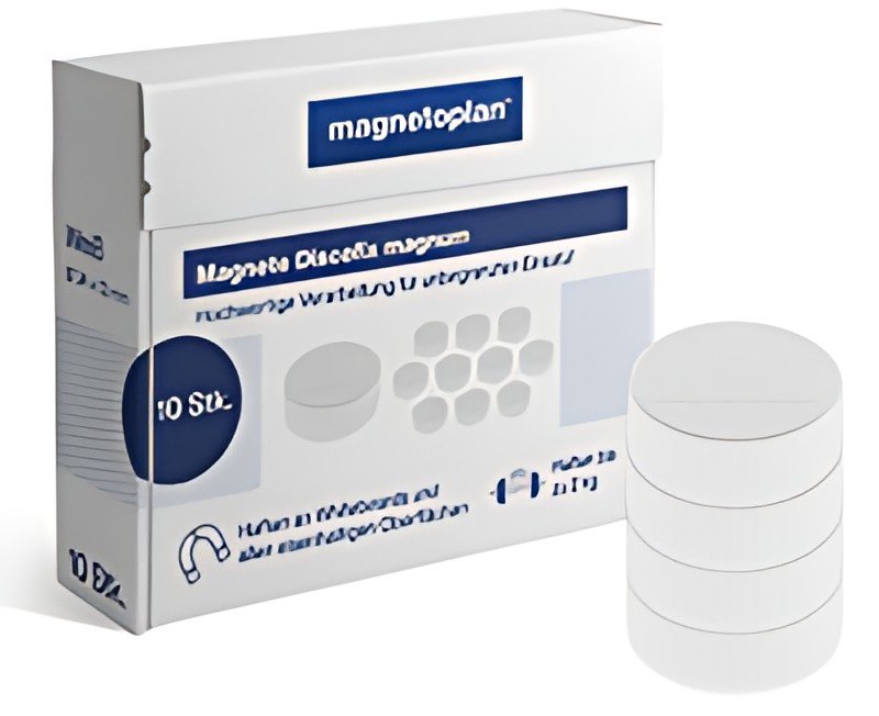 magnetoplan Discofix aimant rond "magnum", bleu foncé