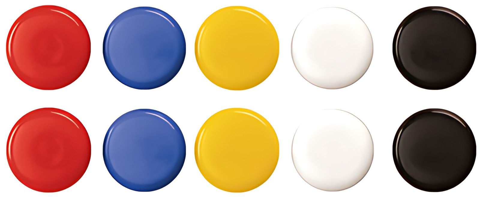 magnetoplan aimants de signalisation 20 mm, assorti