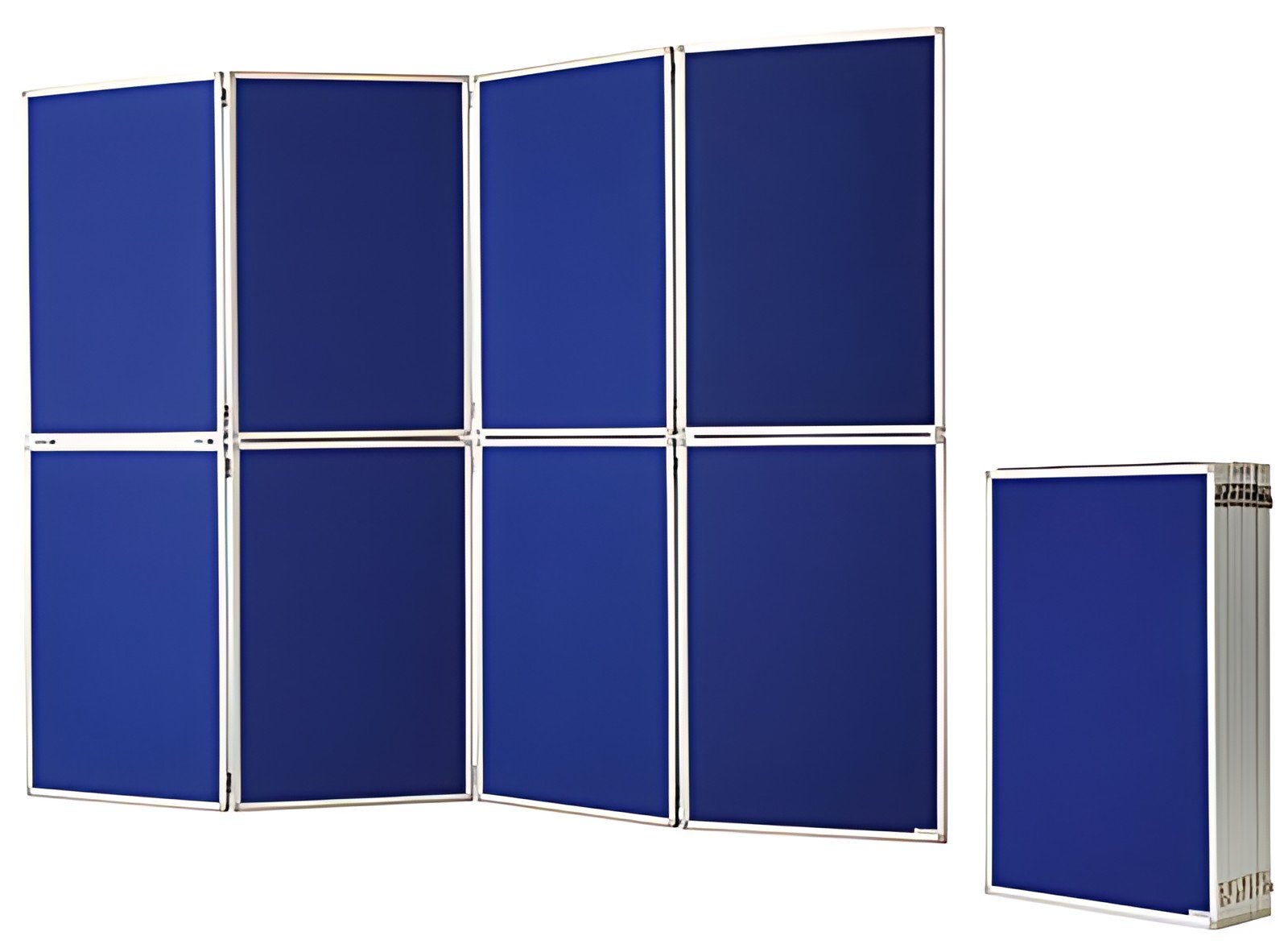 magnetoplan Cloison de présentation, pliable, bleu