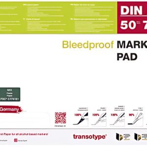 transotype Bloc pour marqueur, A4, 75 g/m2, 50 feuilles