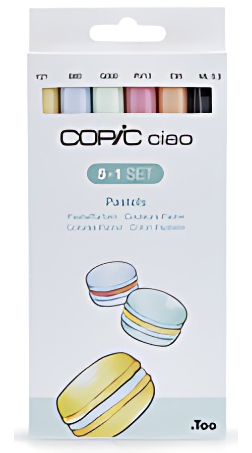 COPIC Marqueur ciao, kit de 5+1 "Pastels"