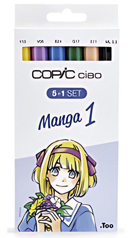 COPIC Kit de marqueurs Hobbymarker ciao 5+1, Manga 1