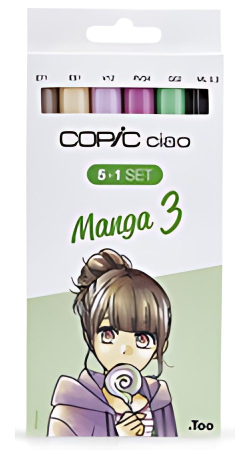 COPIC Kit de marqueurs ciao 5+1 Set, Manga 3