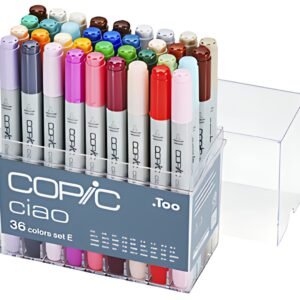 COPIC Hobbymarker ciao, kit de 36, encre à base d'alcool,