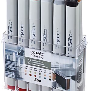 COPIC Marqueur classic, set de 12 couleurs architectes