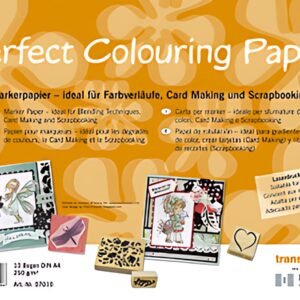 transotype Papier A4 pour marqueurs, 250g/m2, 10 feuilles