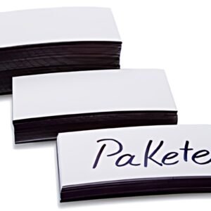 magnetoplan Etiquettes aimantées, 50 x 100 x 0,6 mm, blanc