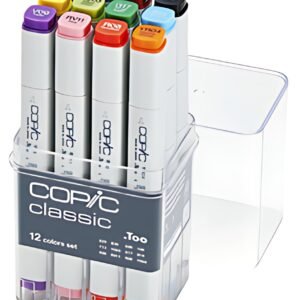 COPIC Marqueur classic, kit de 12 pièces de base