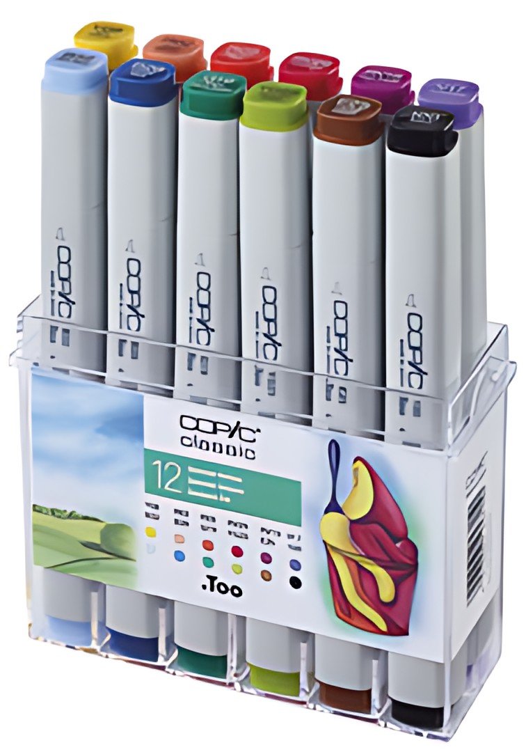 COPIC Marqueur classic, kit de 12 couleurs été