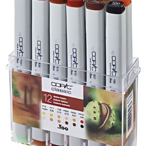 COPIC Marqueur classic, set de 12 couleurs automne