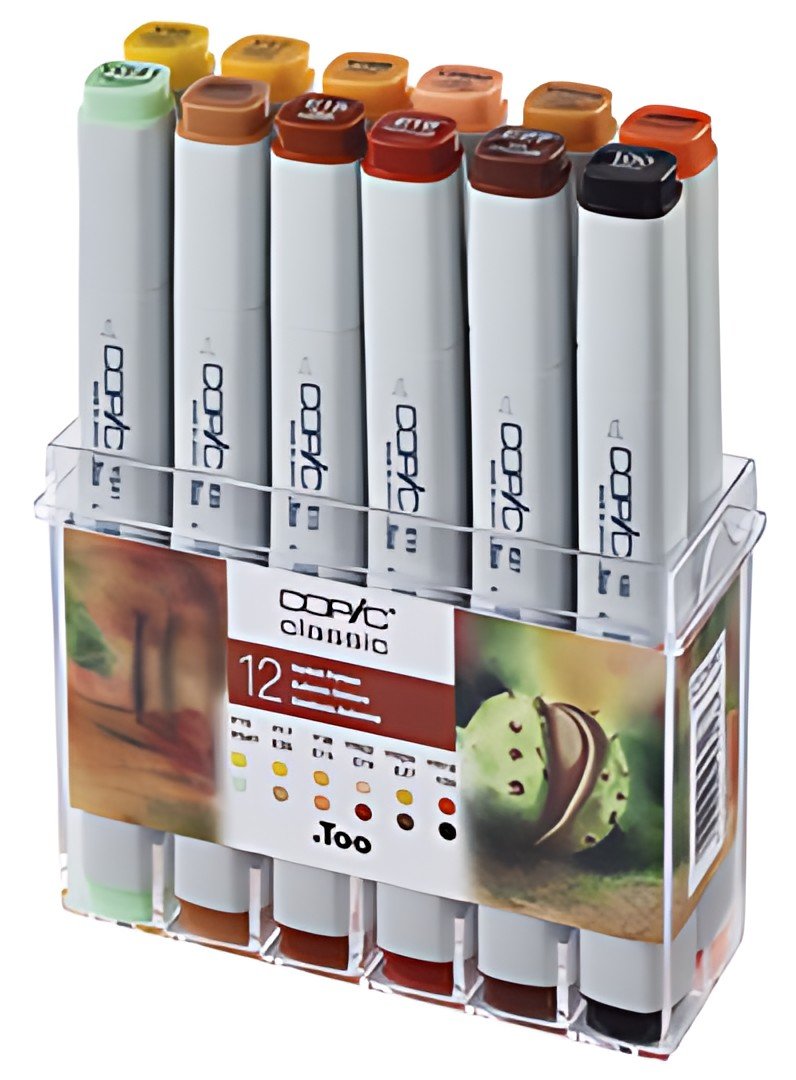 COPIC Marqueur classic, set de 12 couleurs automne